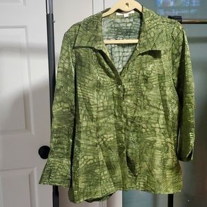 Green blouse